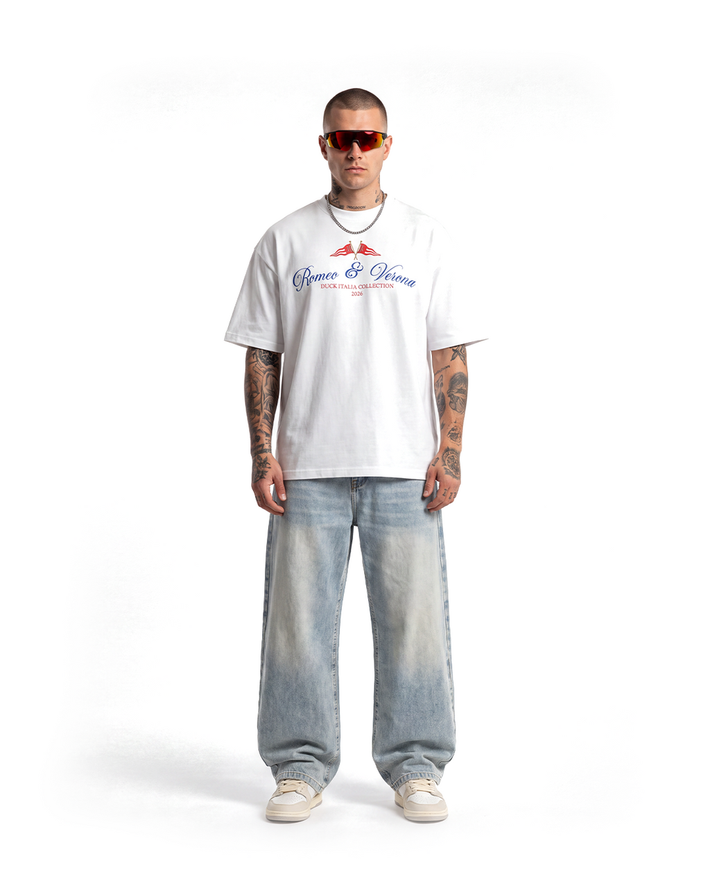 Romeo & Verona — Oversized Tee | Off White
