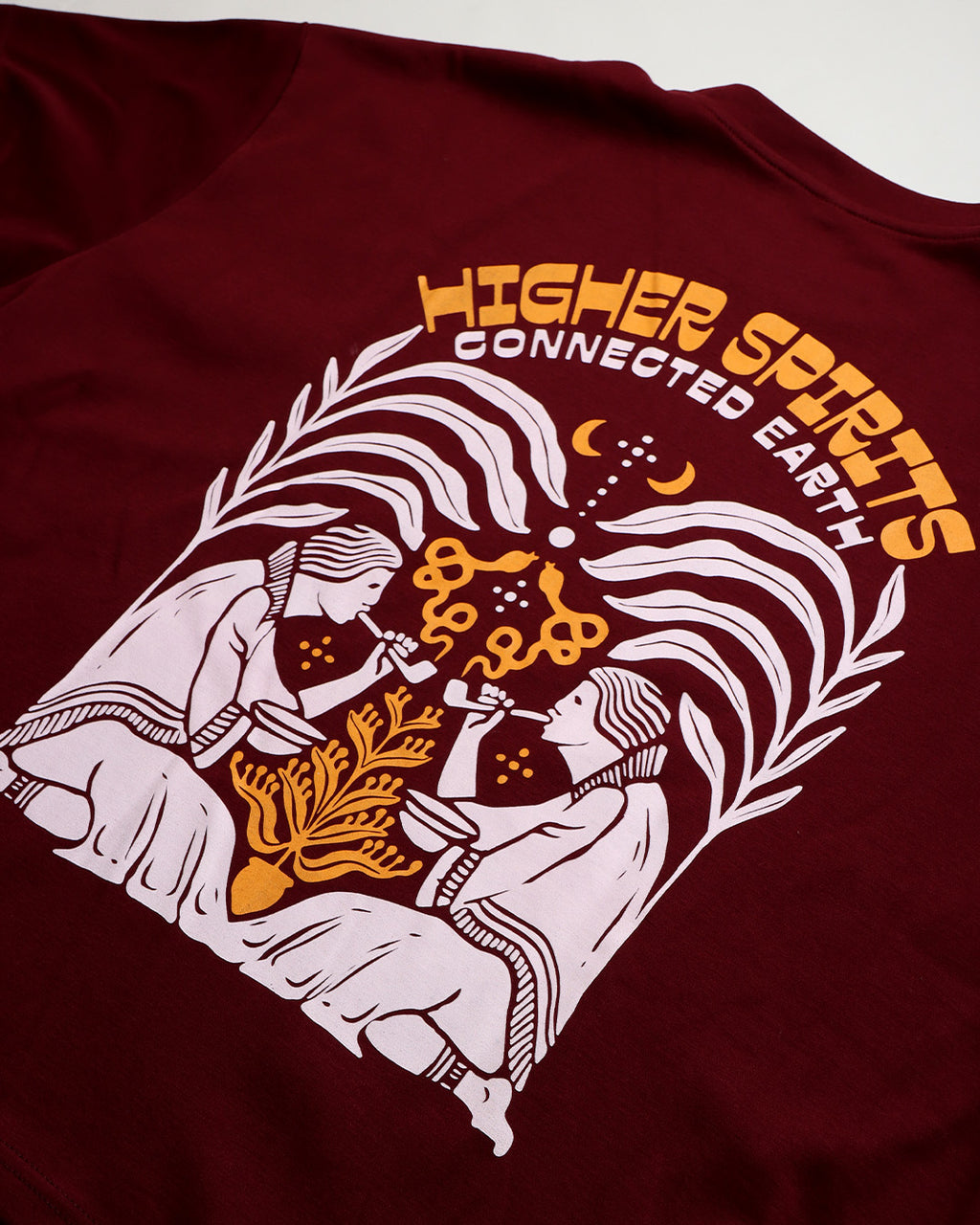 Esprits Ascendants, Terre Connectée. — T-shirt Oversize Crop Rond