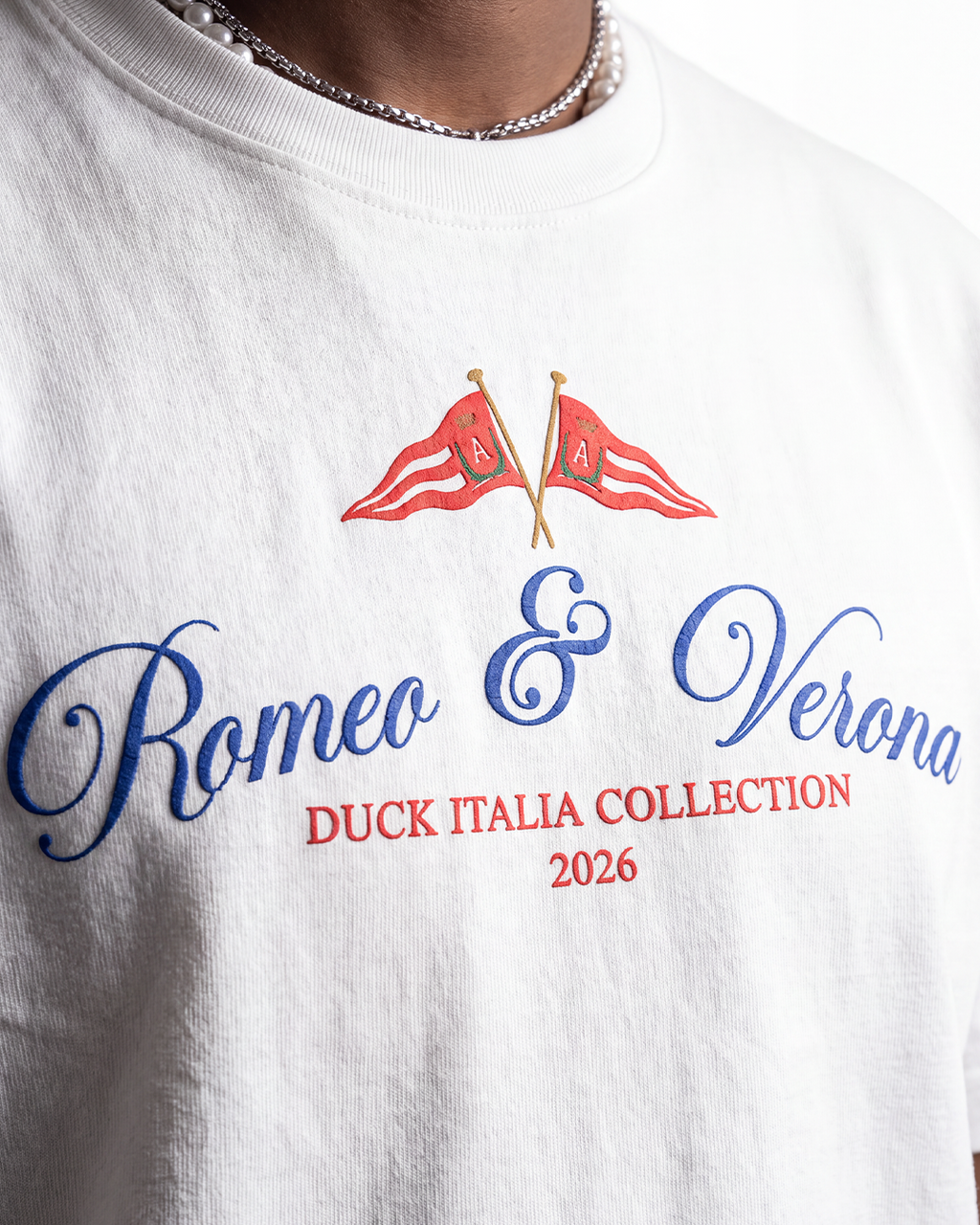 Romeo & Verona — Oversized Tee | Off White