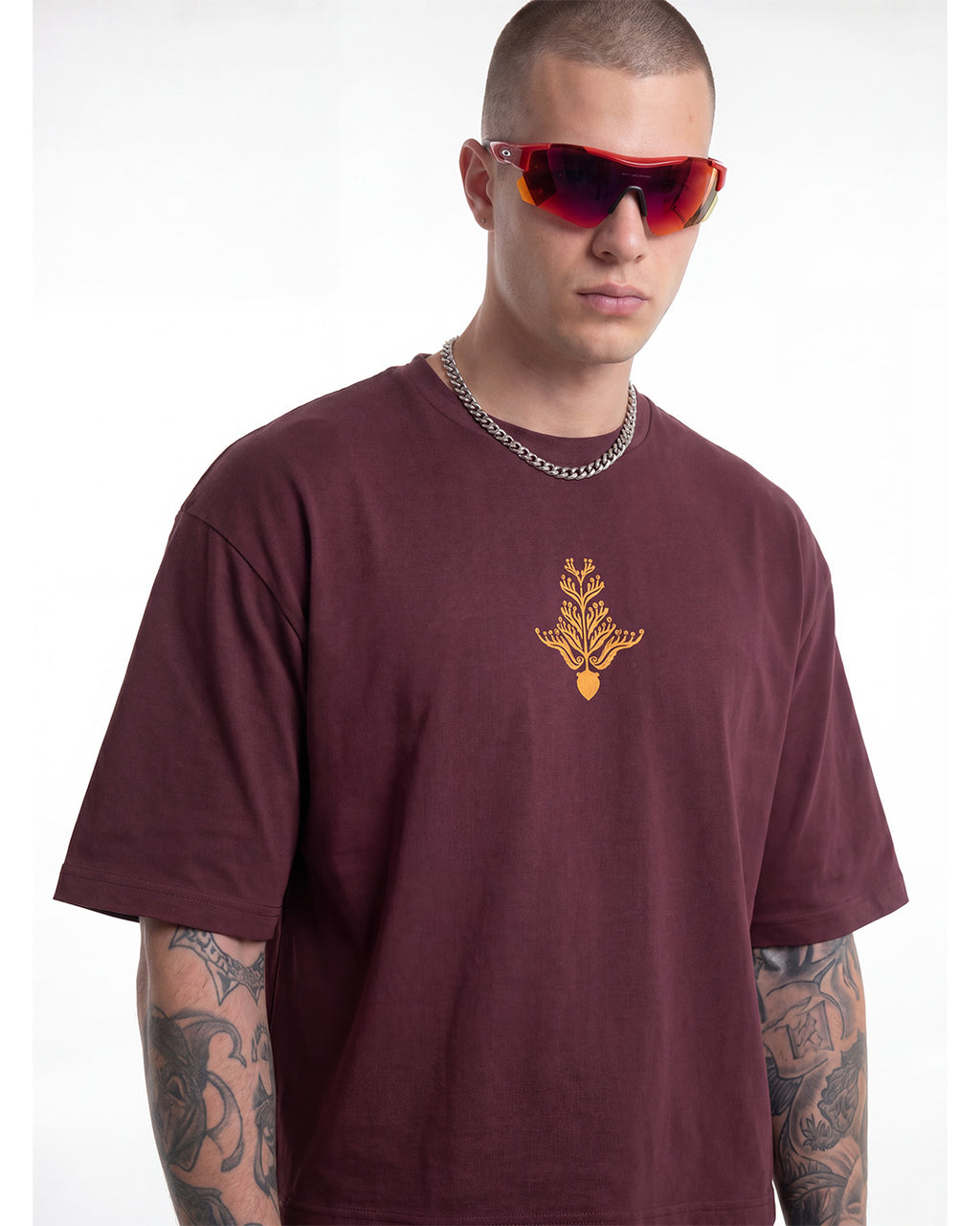 Esprits Ascendants, Terre Connectée. — T-shirt Oversize Crop Rond