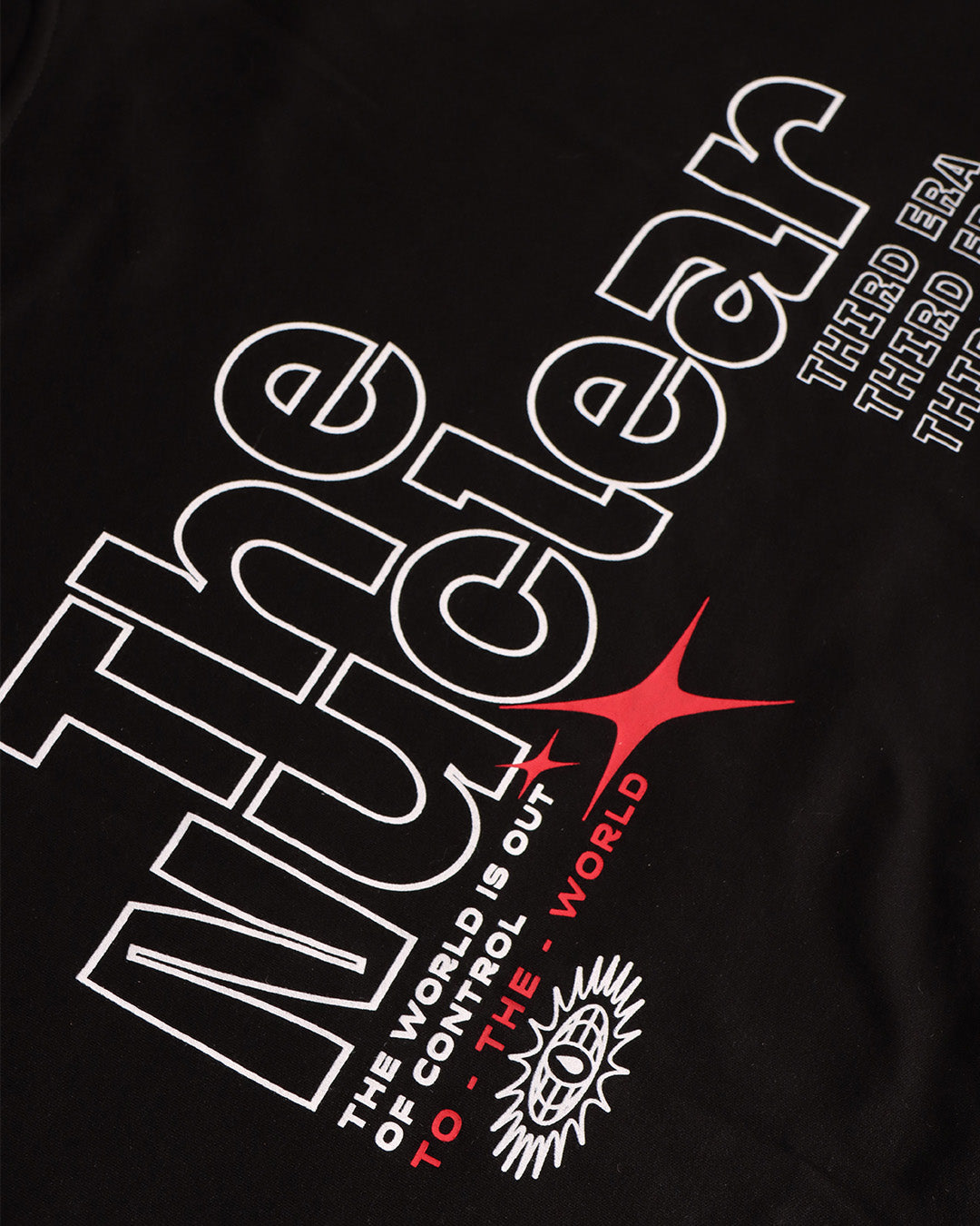 T-shirt surtaillé Nuclear - Noir - UNISEXE